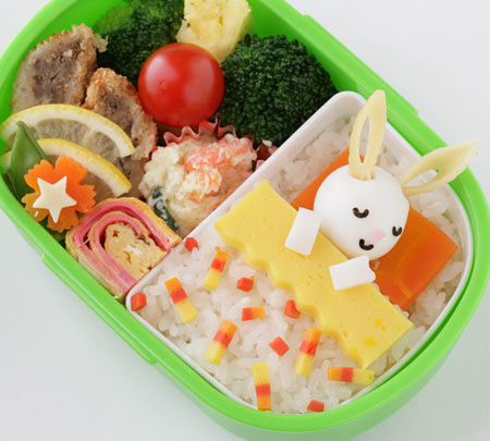 Bento sleeping bunny | Bento recipes, Food, Creative food